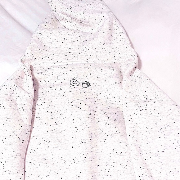 Limited Edition Glossier, Terrazzo Heather Grey Hoodie Size: M Rare & SOLD OUT! - Picture 6 of 8
